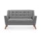 Stanley 2 Seater Sofa with Stanley Armchair - Siberian Grey - 1