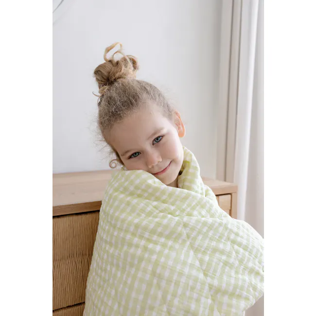 Soft Spot Soft Quilt Blanket - Pistachio - 4