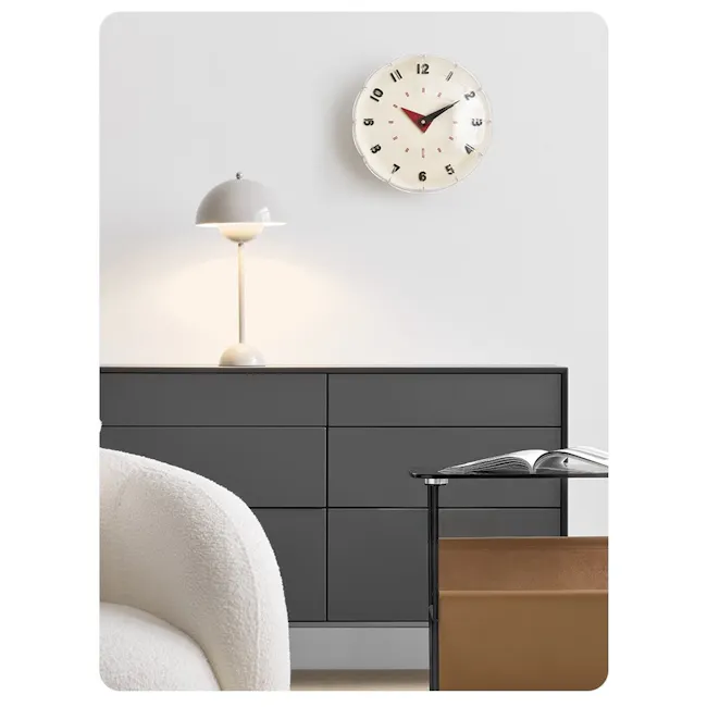 Cleve Wall Clock - Beige - 4