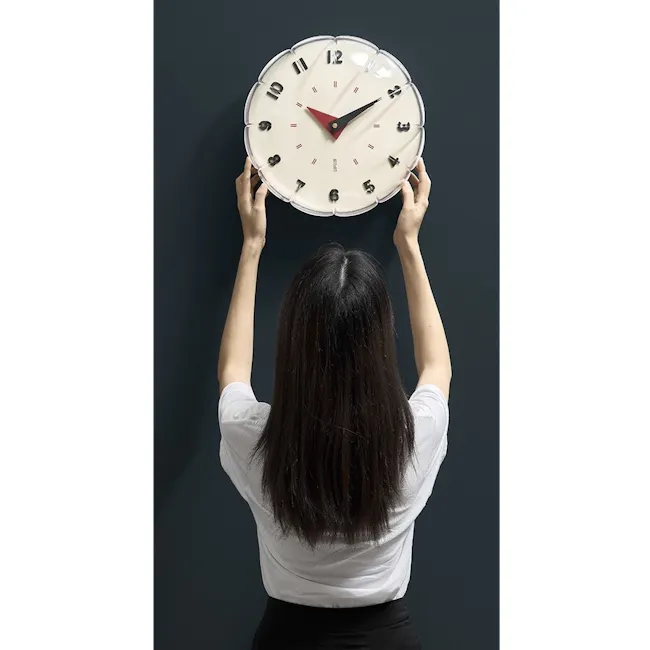 Cleve Wall Clock - Beige - 3