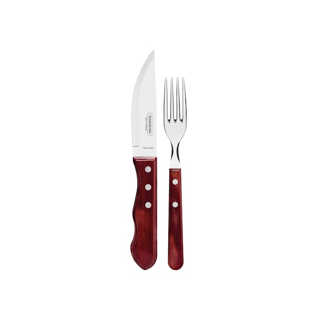 Tramontina 4pc Steak Cutlery Set - Red - 0