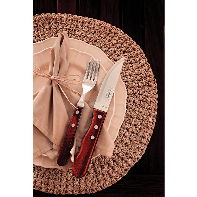 Tramontina 4pc Steak Cutlery Set - Red - 4
