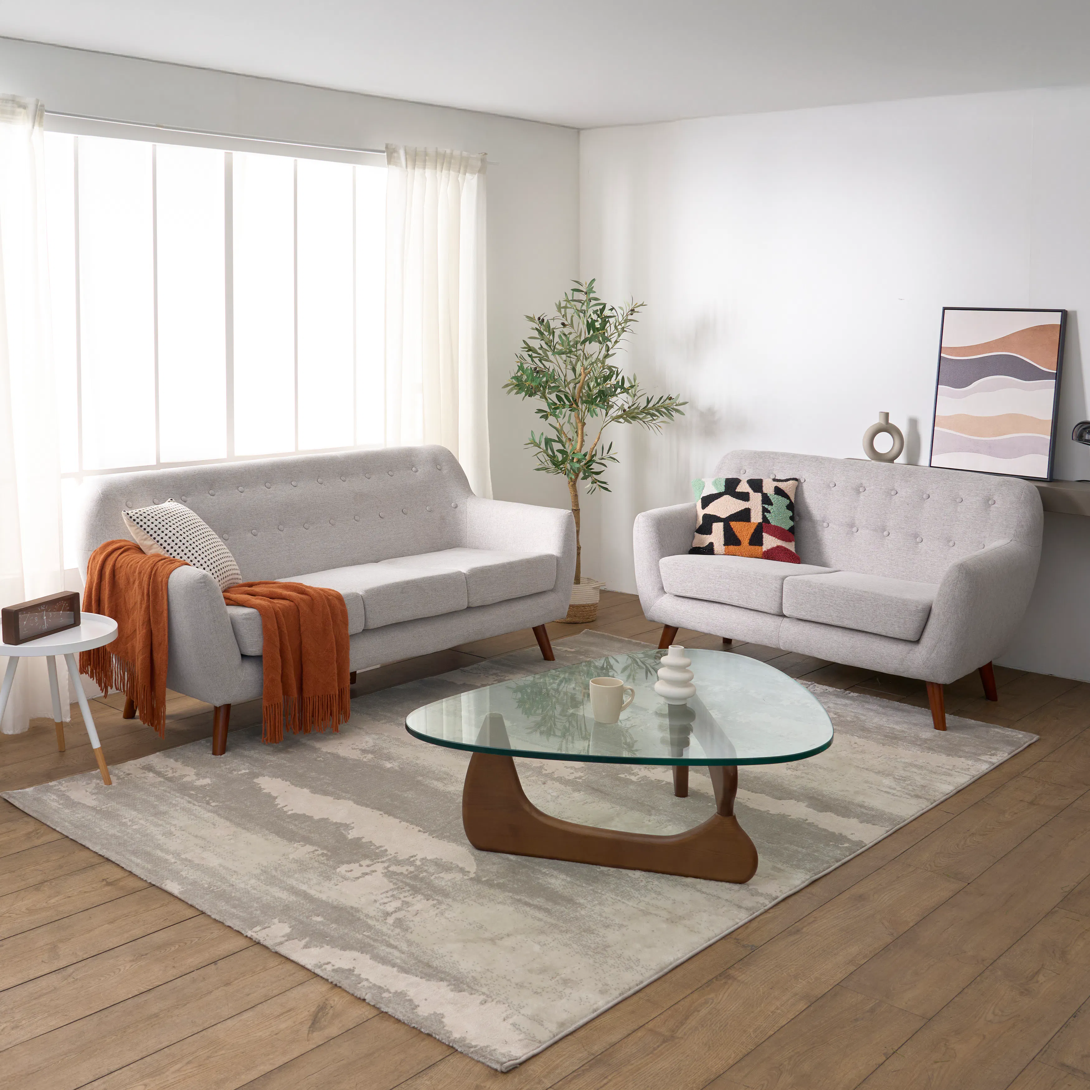 Emma 3 Seater Sofa - Sand - 7