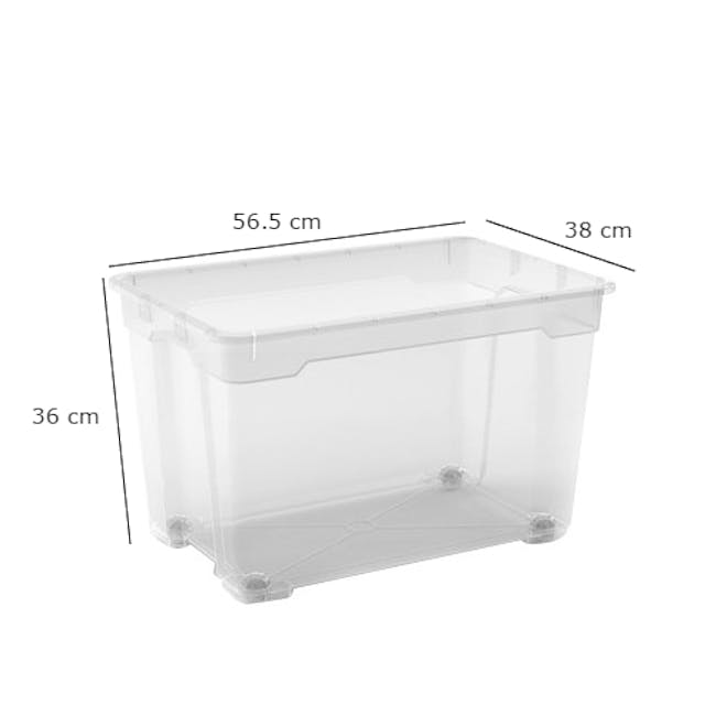 R-Box XL with Wheels - 60L with Lid - 7