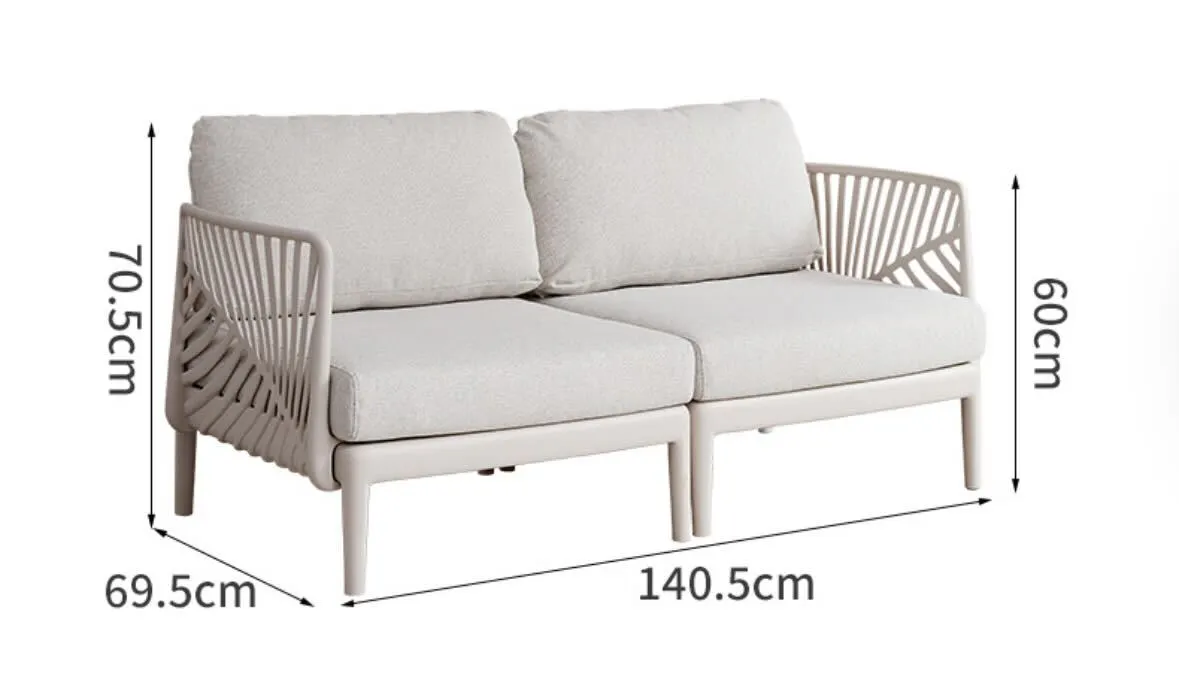 Nouve 2 Seater Outdoor Sofa - Beige - 14