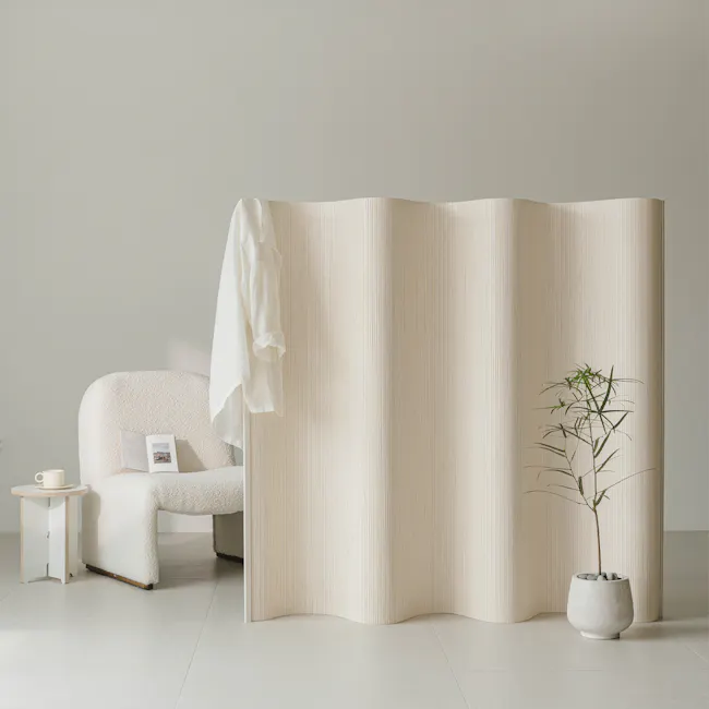 Rollie Room Divider - White - 3