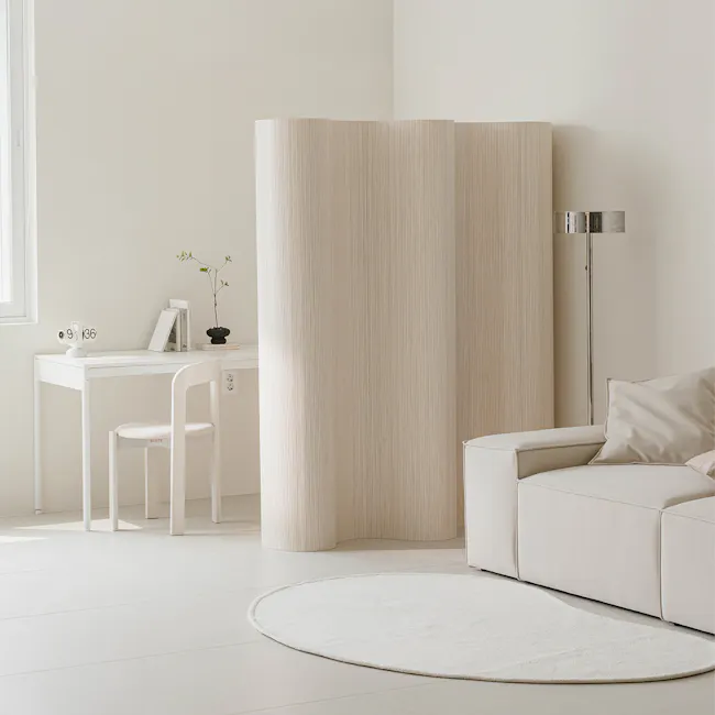 Rollie Room Divider - White - 2