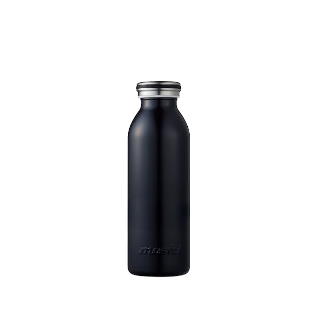 MOSH! Double-walled Stainless Steel Bottle 450ml -  Black - 0
