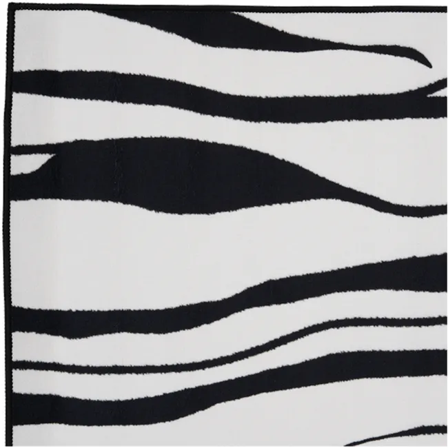 Zebra Low Pile Water Resistant Rug (3 Sizes) - 2