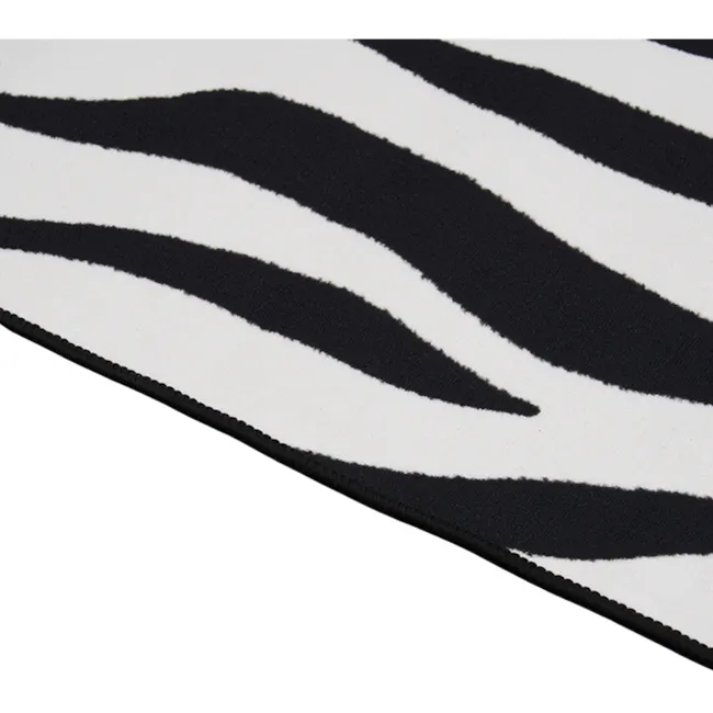 Zebra Low Pile Water Resistant Rug (3 Sizes) - 4