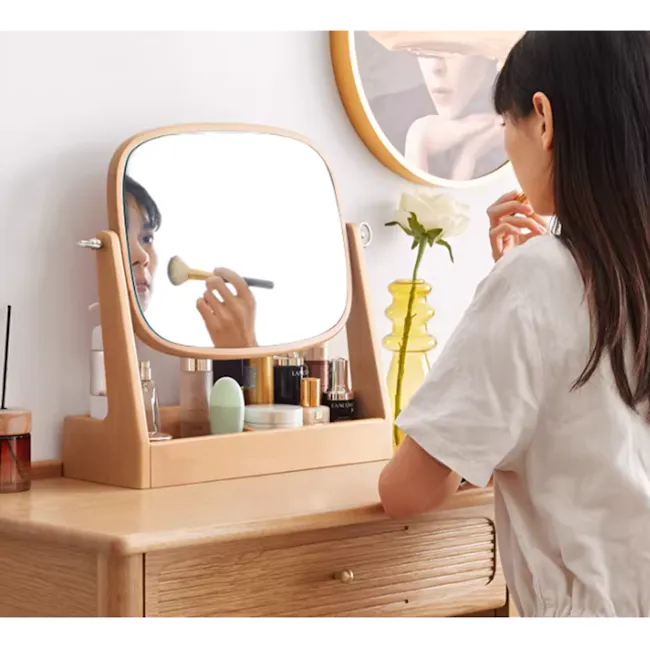 Lisa Vanity Mirror (2 Sizes) - Natural - 2