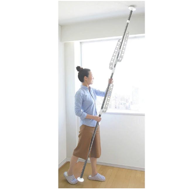 HEIAN Laundry Hanger Standing Pole Clothes Rack - 4 - Step stool, tall step stool, multi-functional step stool, modern step