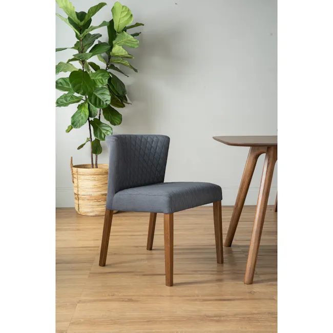 Rhoda Armchair - Cocoa, Hale - 8 - modern dining room corner, stylish chair, wooden table, contemporary furniture