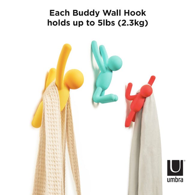 Buddy Wall Hook - Primary (Set of 3) - 3