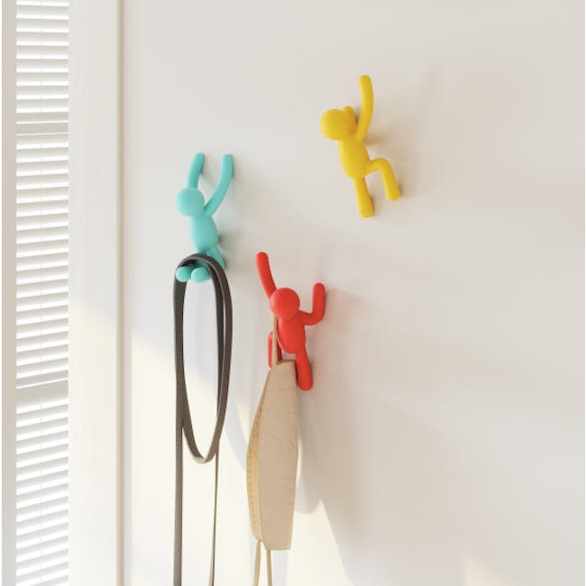 Buddy Wall Hook - Primary (Set of 3) - 1