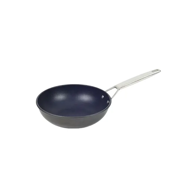 Risoli Deep Frying Pan Blackplus 18/10 Induction Steel Handle (2 Sizes) *Free Kitchen Tools Set* - 1