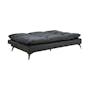 Helge 3 Seater Sofa Bed - Black (Faux Leather) - 8
