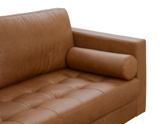 Nolan 3 Seater Sofa - Penny Brown (Premium Aniline Leather) - 6