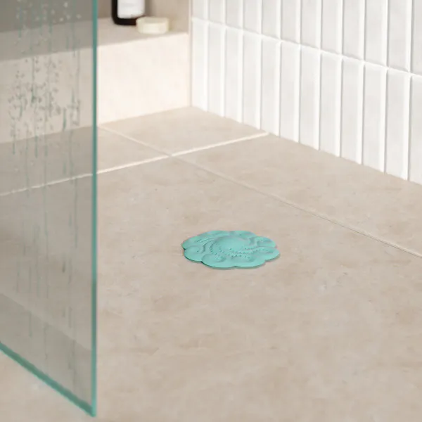 Room setting featuring Neptune Hair Catcher - Lagoon Blue
