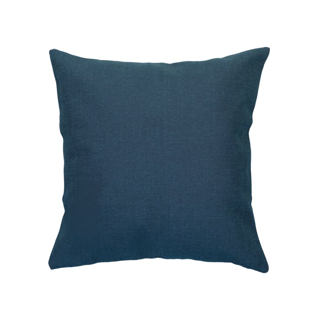 Throw Linen Cushion - Teal - 0