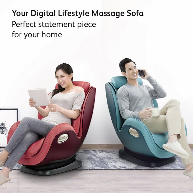 OSIM uDivine Mini Massage Sofa - Red *Online Exclusive!* - 1