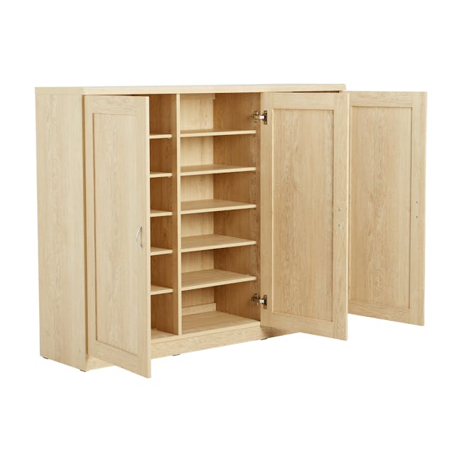 Tomos Shoe Cabinet 1.4m - Oak - 4