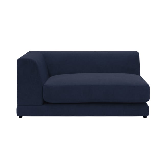 Abby Chaise Lounge Sofa - Navy - 0