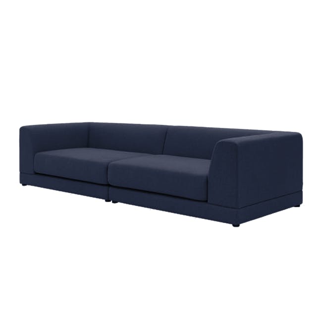 Abby Chaise Lounge Sofa - Navy - 11