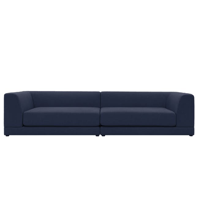 Abby Chaise Lounge Sofa - Navy - 9