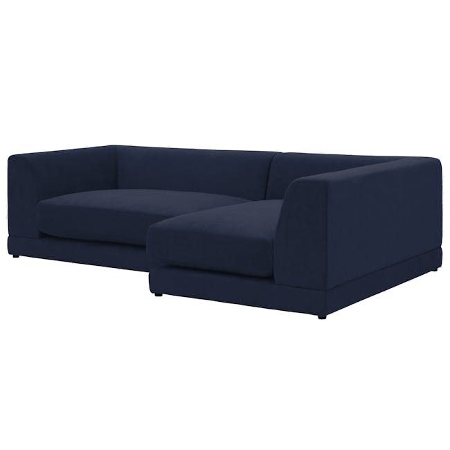 Abby L-Shaped Lounge Sofa - Navy - 2