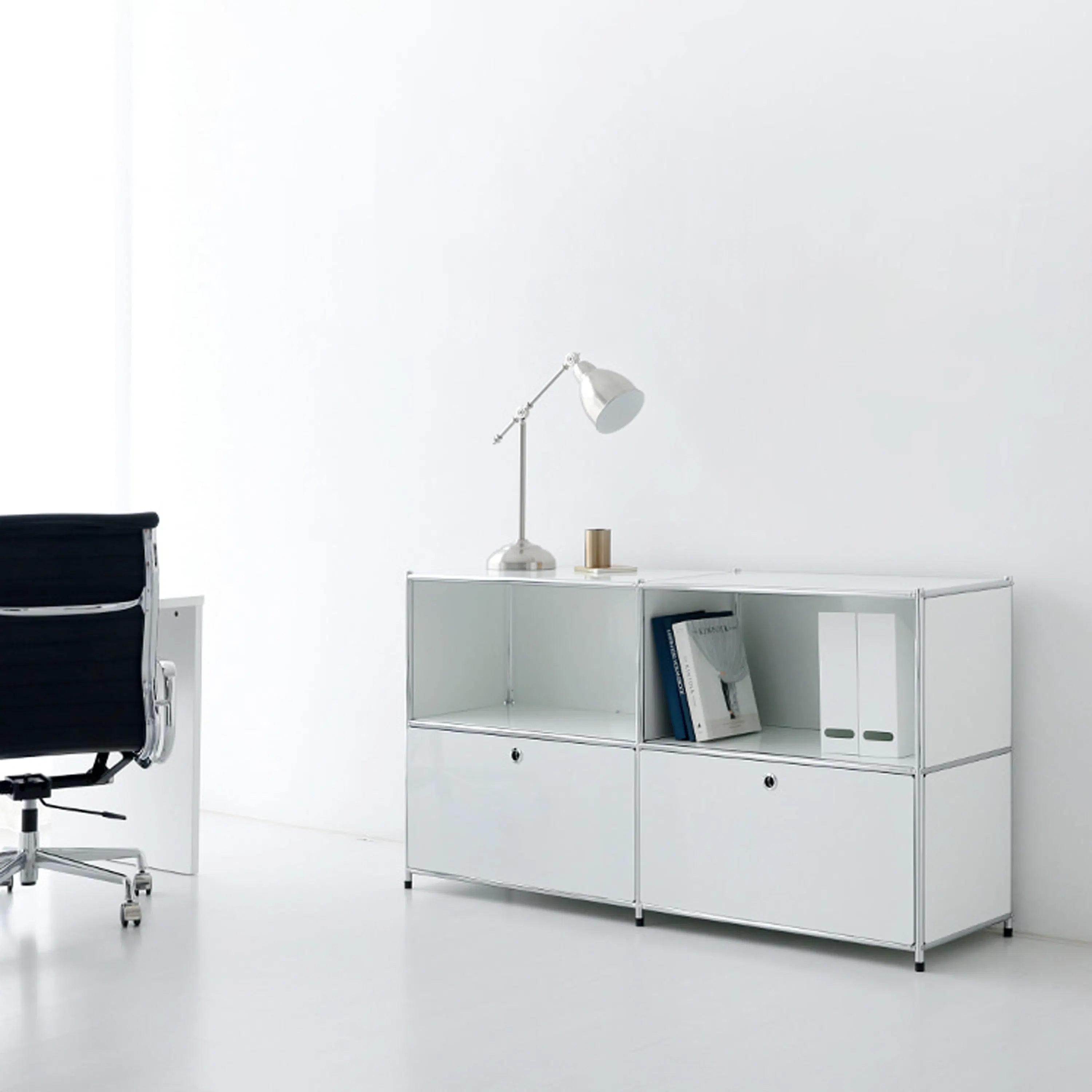 (As-is) Cusso Stainless Steel 2x2 Cabinet - Pure White - 12