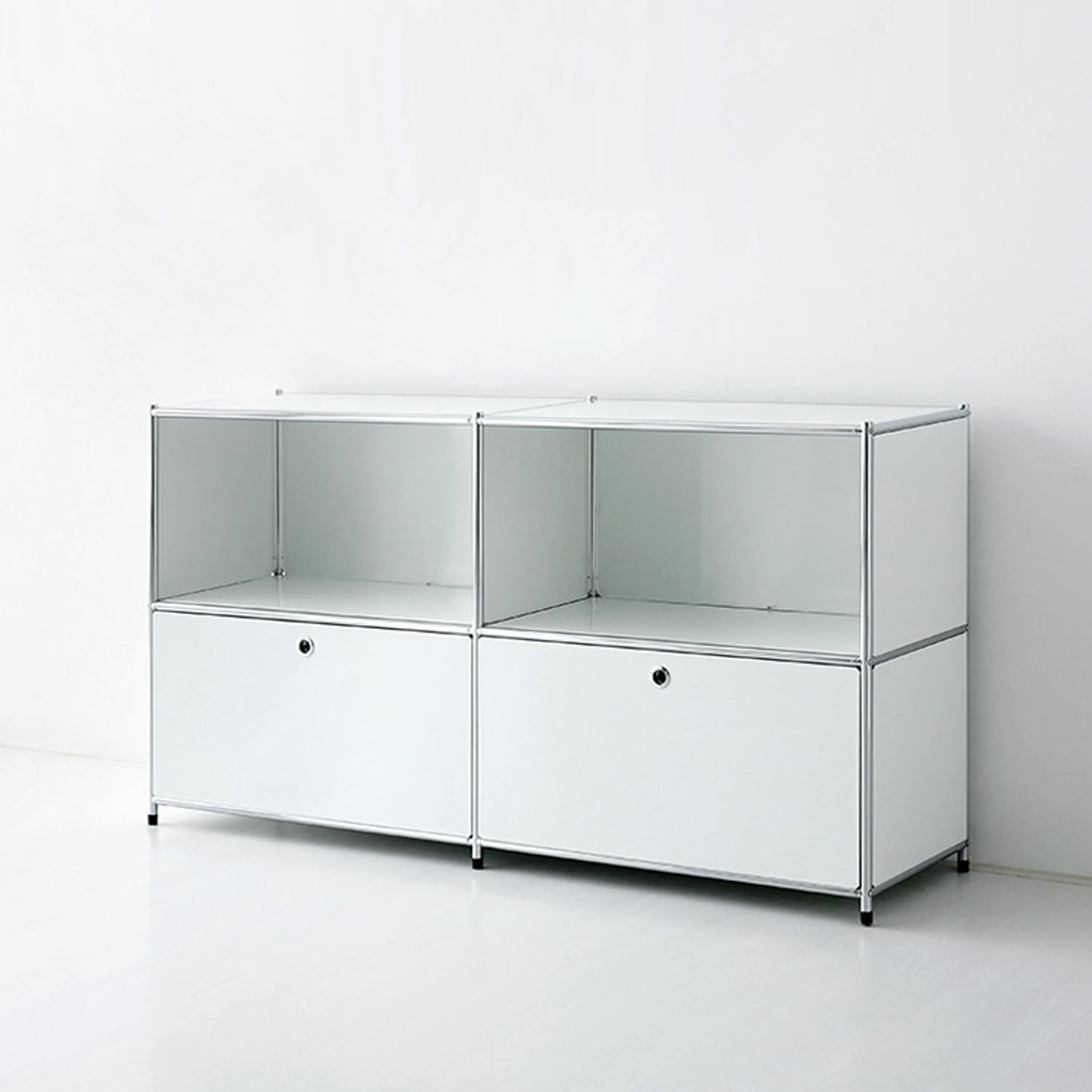 (As-is) Cusso Stainless Steel 2x2 Cabinet - Pure White - 14