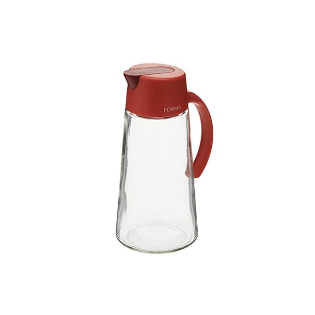 Asvel Forma 650ml Glass Oil Pot - Red - 0