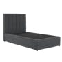 Audrey King Storage Bed - Hailstorm (Fabric) - 3