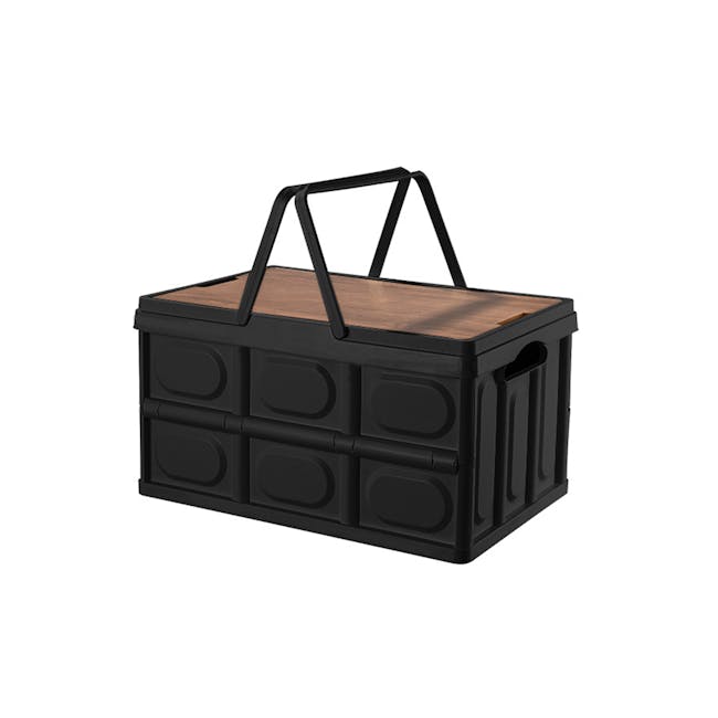 Blake Foldable Storage Box - Black - 0
