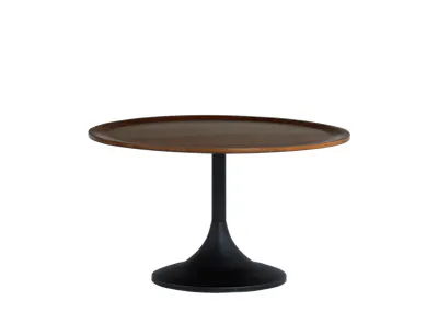 (As-is) Pablo Round Coffee Table - Walnut - 3