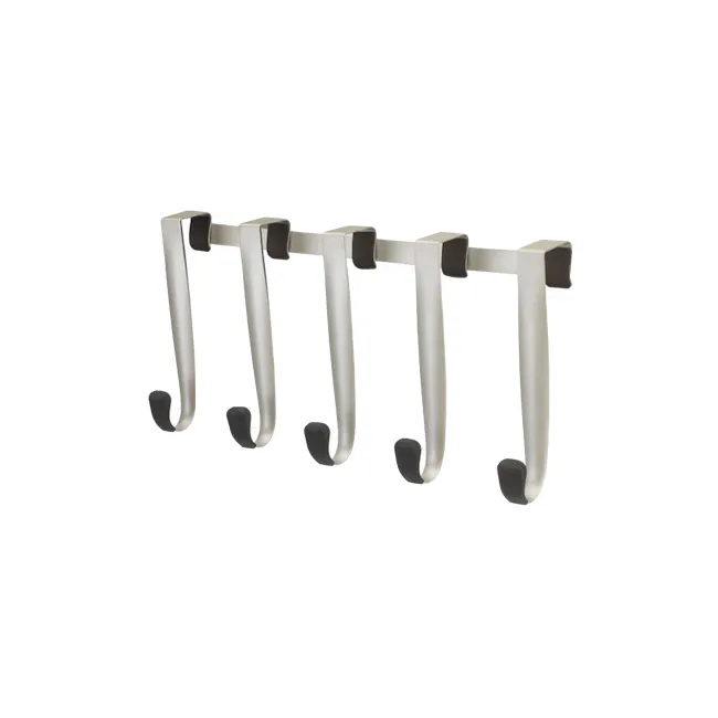 Schnook Door 5 Hook - Black, Nickel - 1