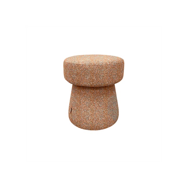 Nordic Ottoman with Water Repellent Function - Terracotta - 1