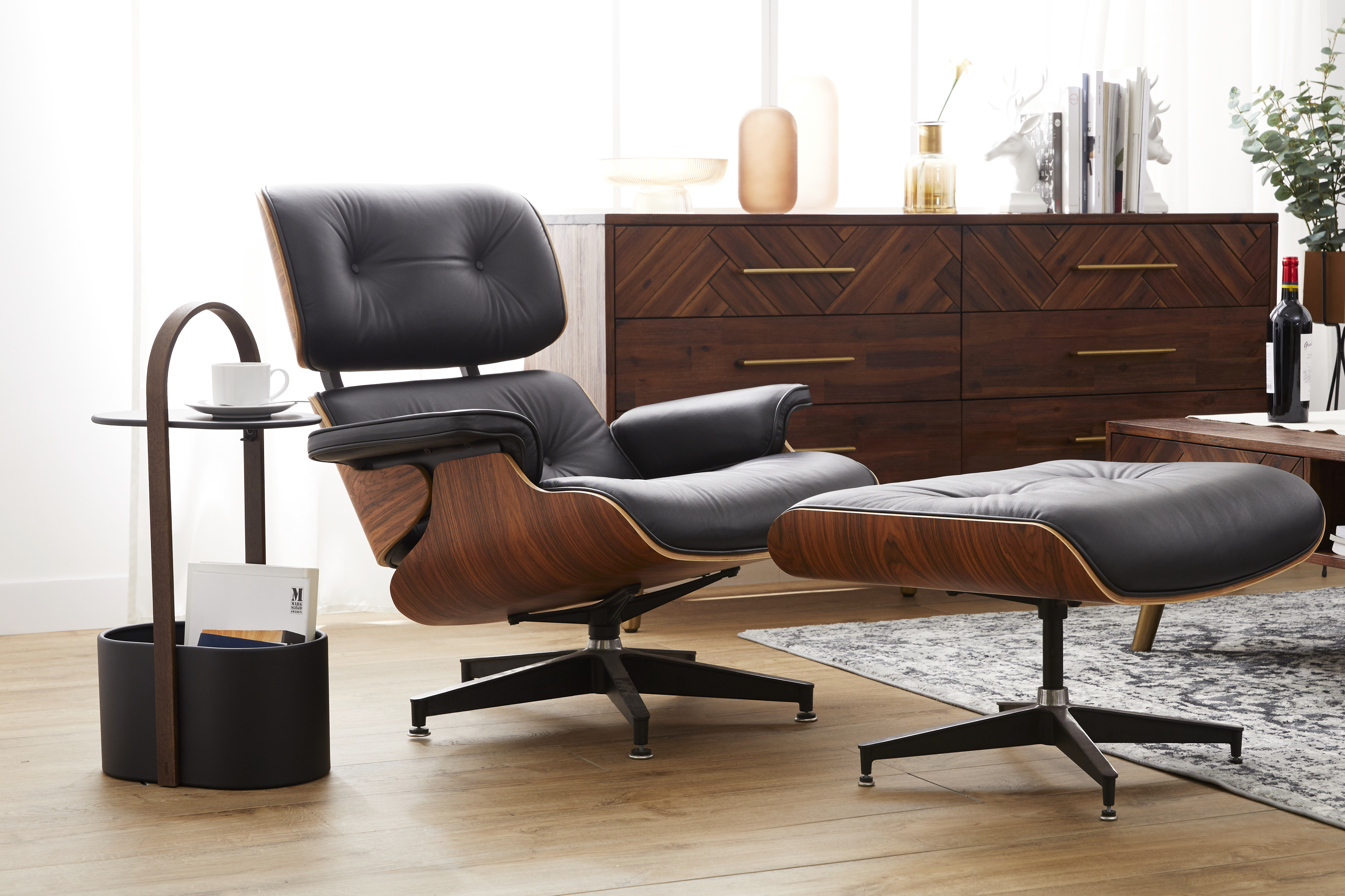 cow skin office chair