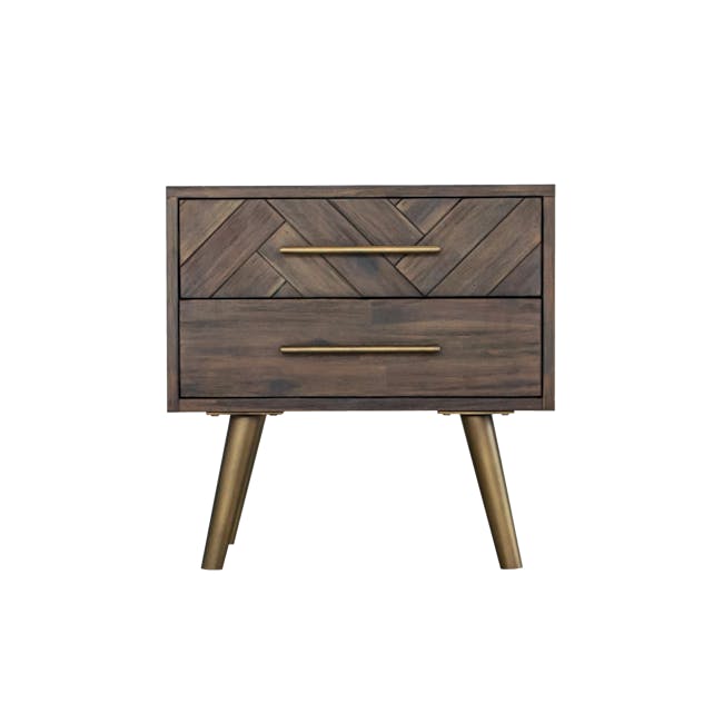 Cadencia Twin Drawer Bedside Table - 2