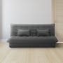 Tessa 3 Seater Storage Sofa Bed - Charcoal (Eco Clean Fabric) - 2