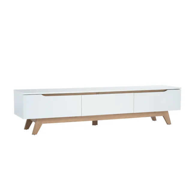 (As-is) Miah TV Console 1.8m - Natural, White - 5 - 8