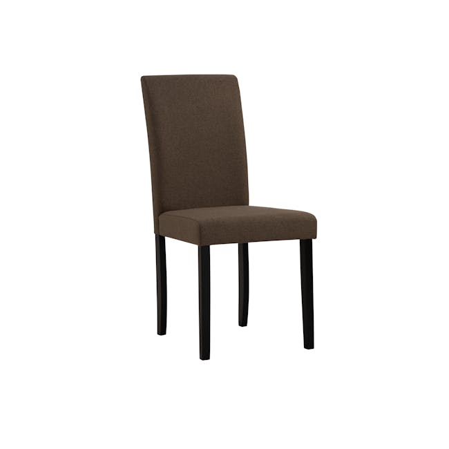 Dahlia Dining Chair - Black, Chestnut (Fabric) - 0
