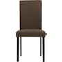 Dahlia Dining Chair - Black, Chestnut (Fabric) - 1