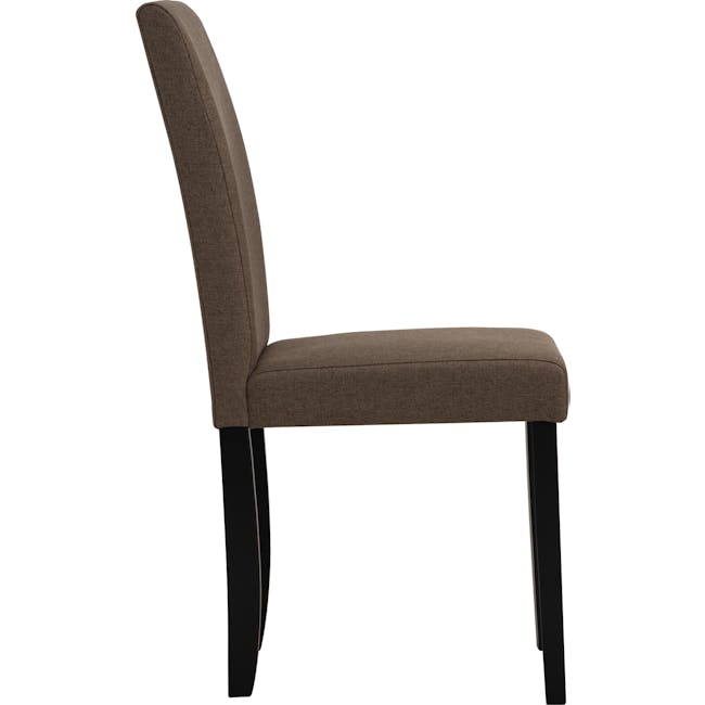 Dahlia Dining Chair - Black, Chestnut (Fabric) - 2