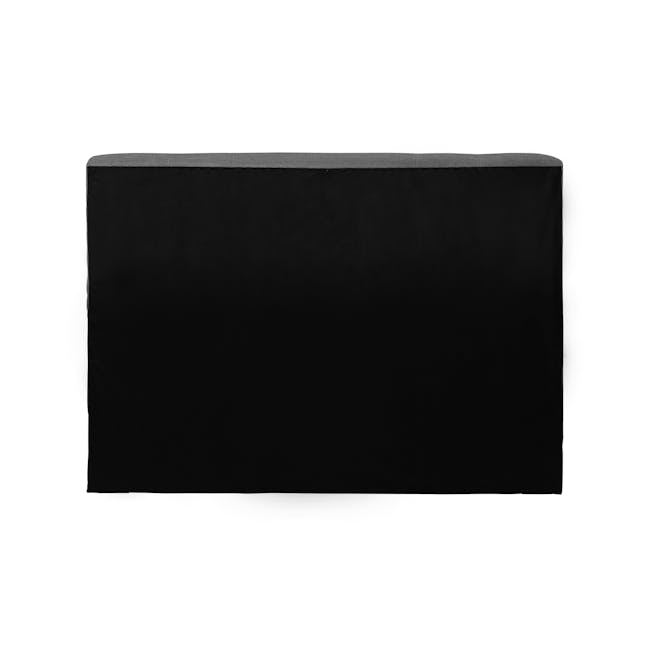 ESSENTIALS Single Headboard Storage Bed - Grey (Fabric) - 8