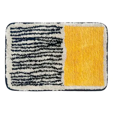 Scandi Waves Floor Mat - Yellow