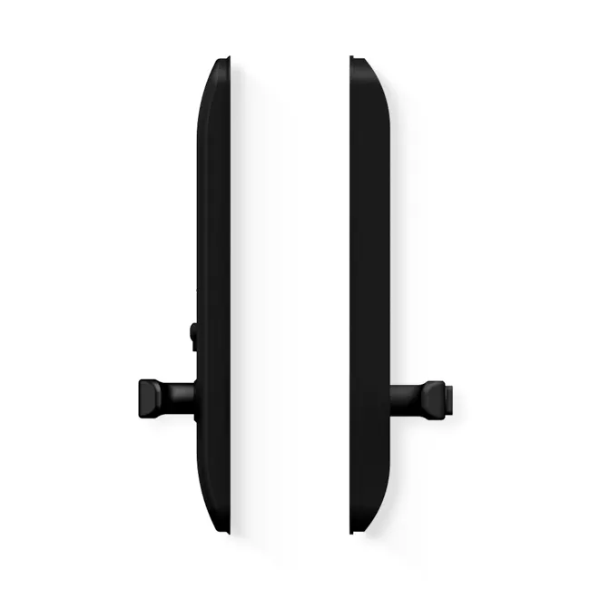 igloohome Smart Mortise 2 - 4 - Black wall mount, minimalist design, sleek lines, ergonomic handle, adjustable height