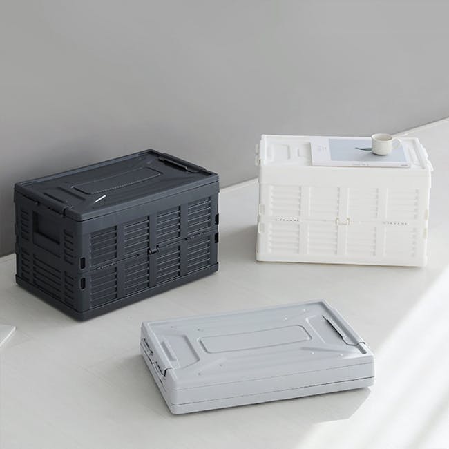 Kono Foldable Storage Box 38L - Dark Grey - 6