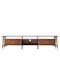Lydell Marble TV Console 1.8m - Walnut, White - 0